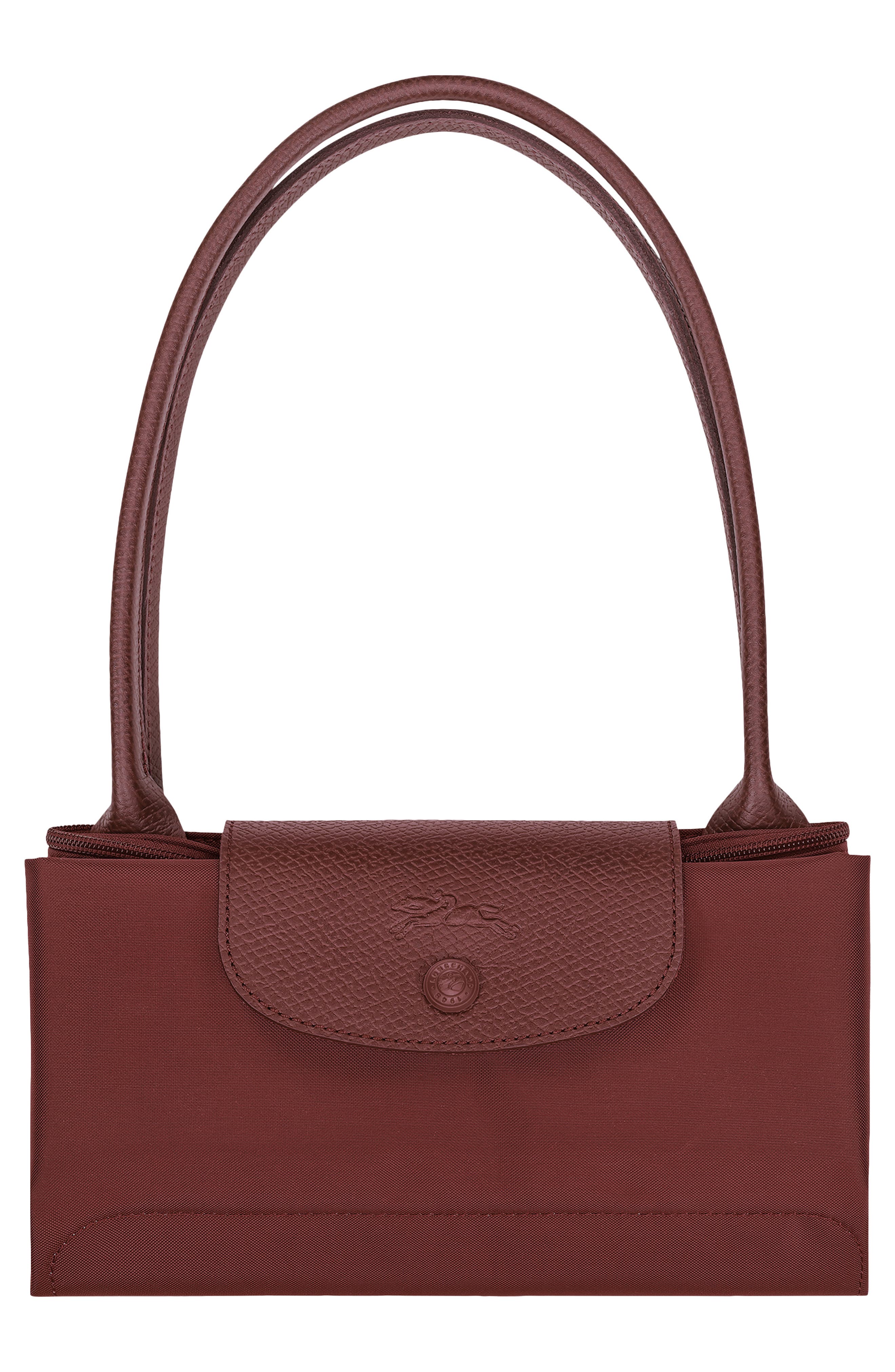 Longchamp Medium Le Pliage One Nylon Shoulder Tote, Alternate, color, Burgundy