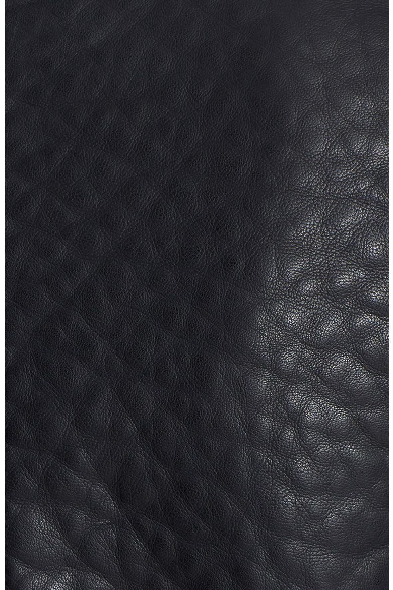 Turtle Embossed Faux Leather Jacket, Alternate, color, BLACK