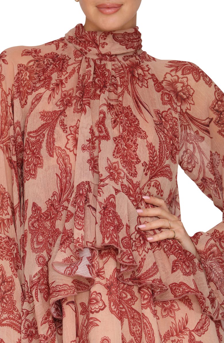 Avec Les Filles Ruffle Tiered Dress, Alternate, color,