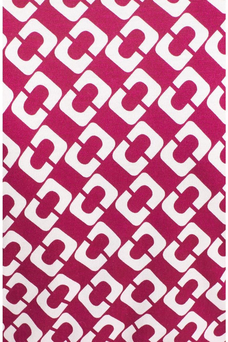 'New Julian Two' Silk Jersey Wrap Dress (Nordstrom Exclusive), Alternate, color, SUMMER BEET CHAINLINK