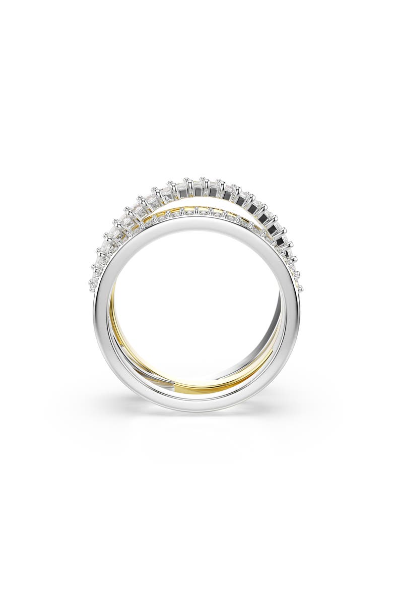 Hyperbola Layered Ring, Alternate, color, WHITE