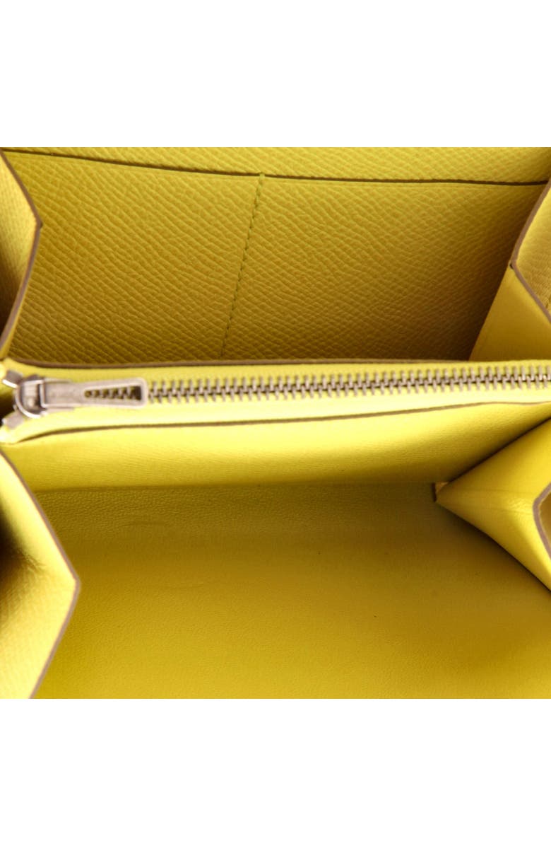 Pre-Owned Hermes Constance Wallet Epsom Compact, Alternate, color, Soufre