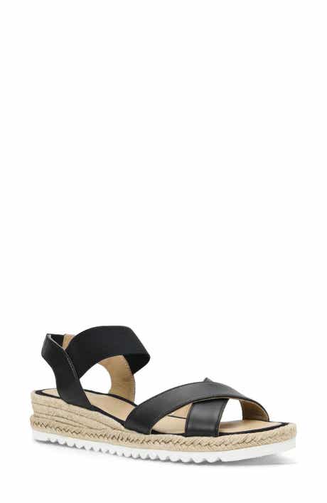 Almeria Weatherproof Slingback Espadrille Platform Wedge Sandal