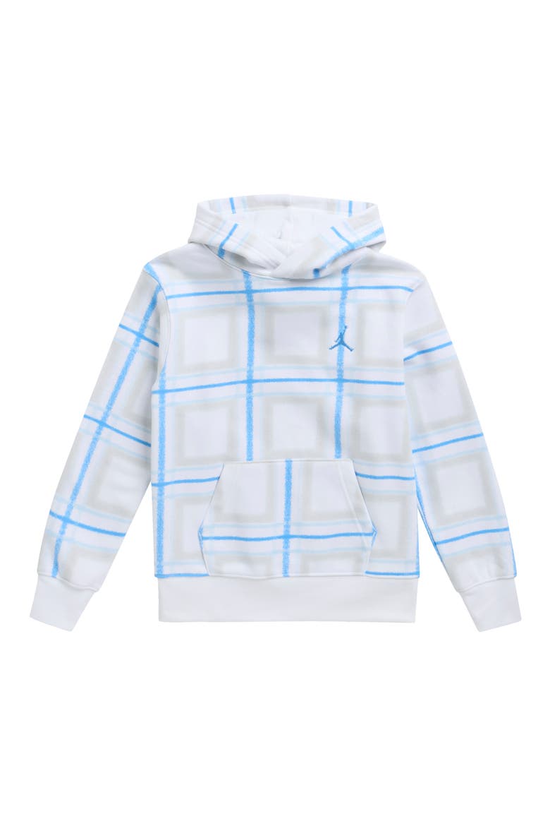 Kids' Brooklyn Fleece Essentials Holiday Hoodie, Main, color, WHITE