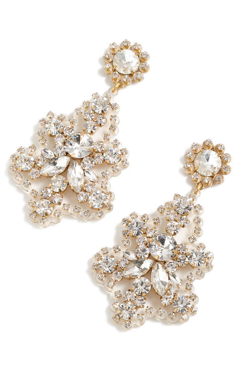 J.Crew Crystal Statement Earrings, Main, color, 