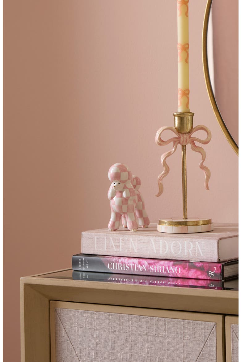 It's All About the Bow Ceramic Poodle, Alternate, color, PINK MULTI