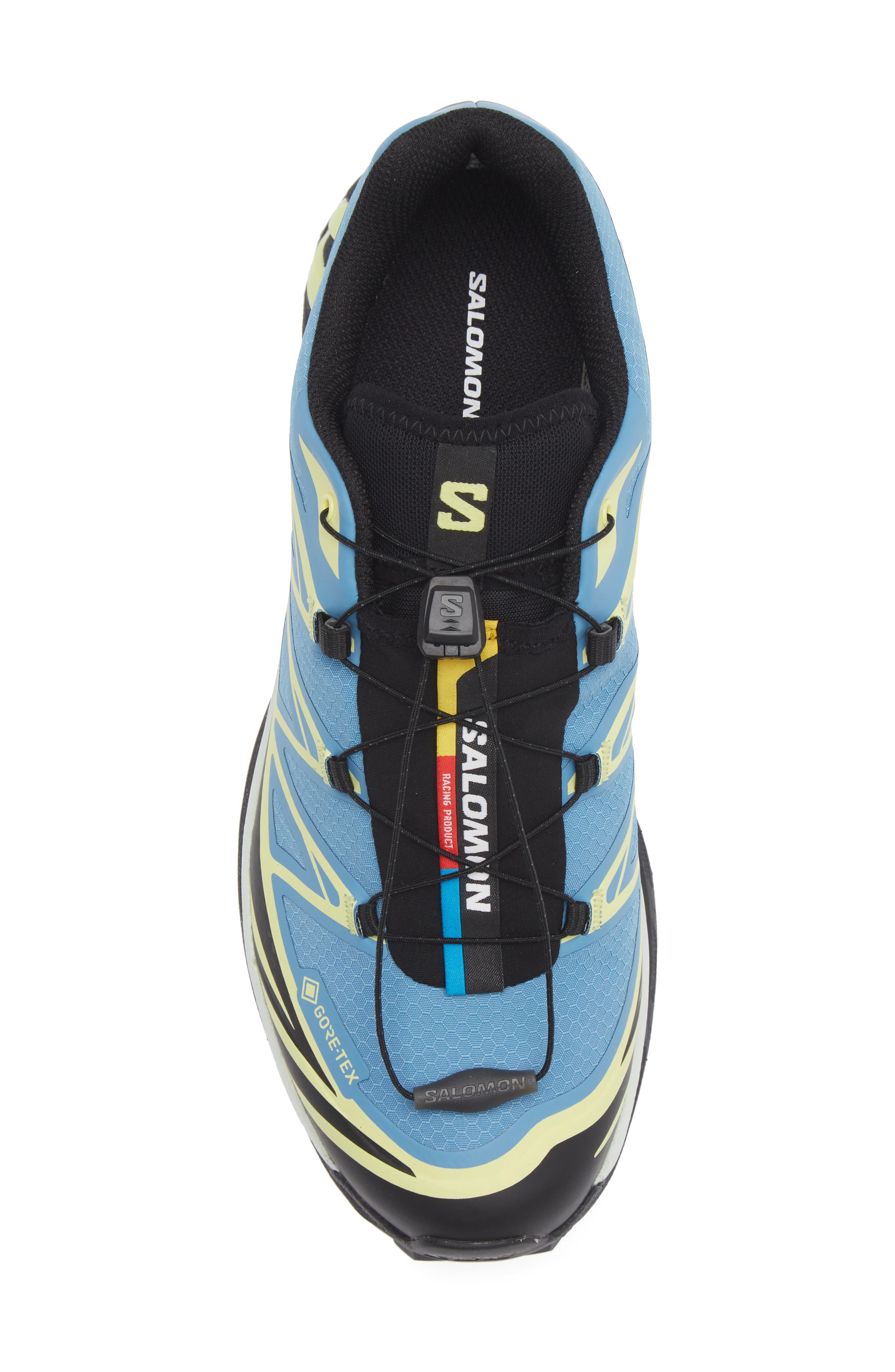 Salomon XT-6 Gore-Tex<sup>®</sup> Waterproof Sneaker, Alternate, color, Niagara/ Sunny Lime/ Black