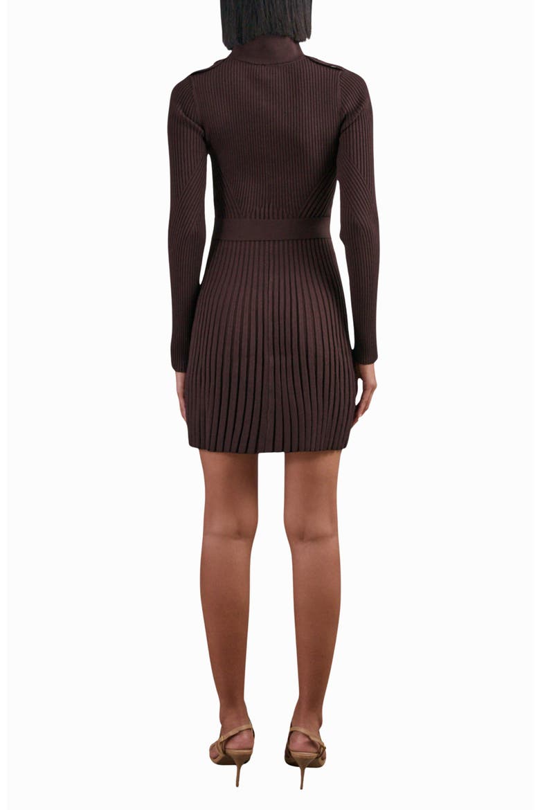 Vivi Long Sleeve Rib Dress, Alternate, color, PLUM PURPLE