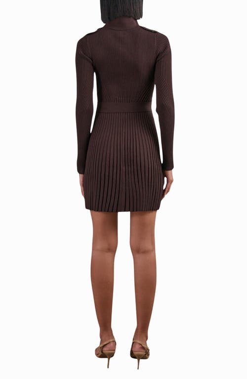Reiss Vivi Long Sleeve Rib Dress