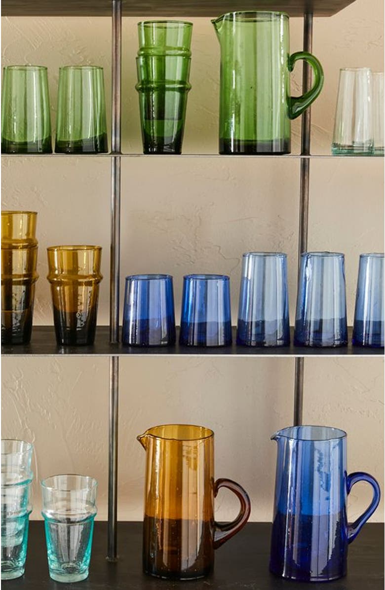 Verve Culture Beldi Stacking Glass, Alternate, color, Green