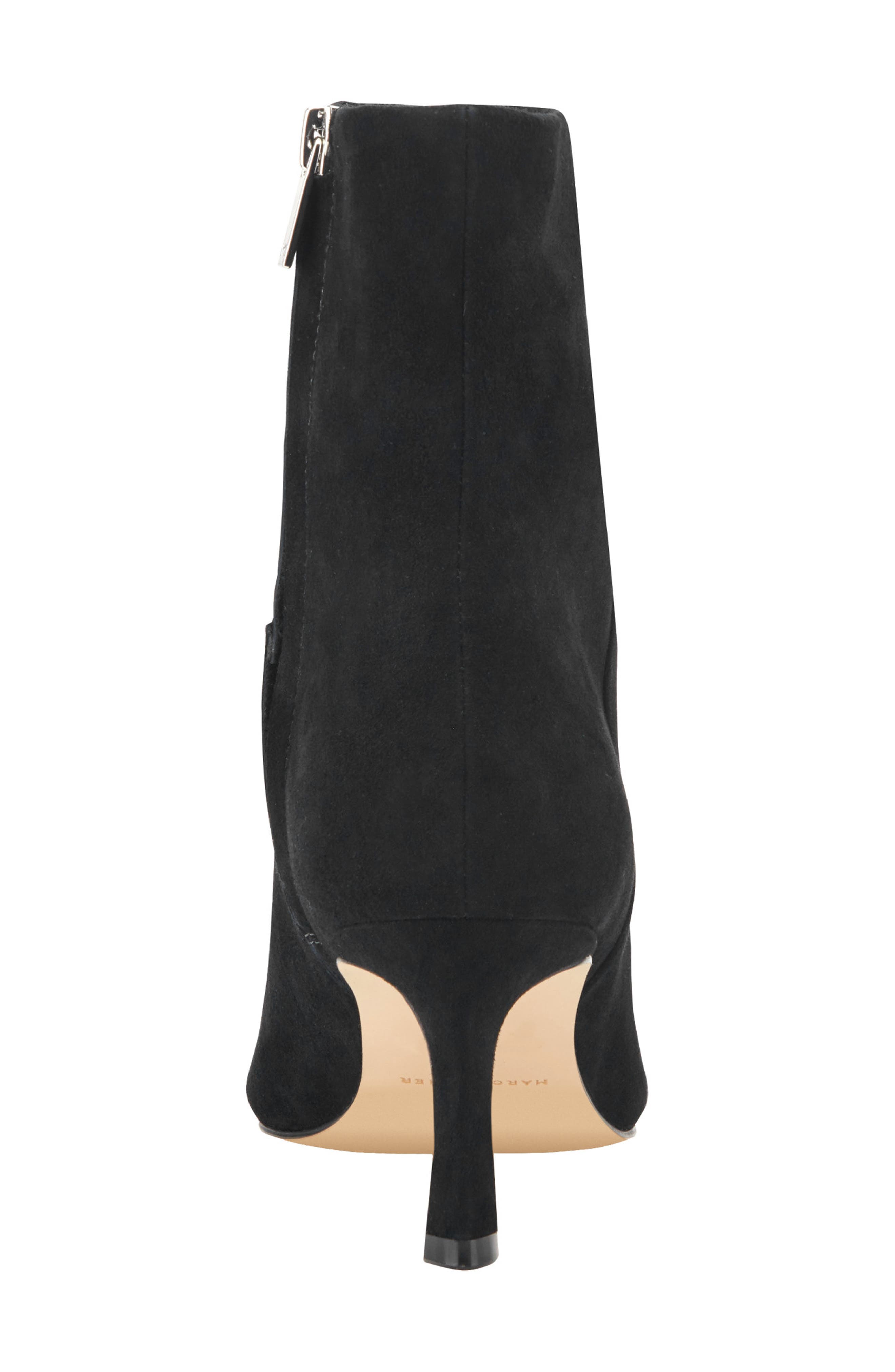 Sasha Pointed Toe Bootie, Alternate, color, BLACK