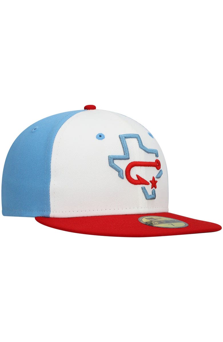 New Era Men's New Era White Corpus Christi Hooks Authentic Collection Team Alternate 59FIFTY Fitted Hat, Alternate, color, White