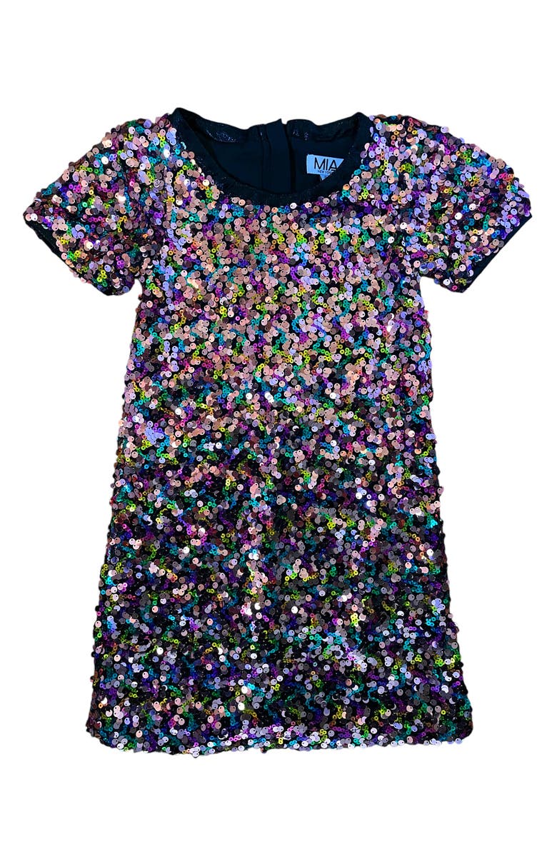 MIA New York Kids' Sequin Party Dress, Main, color, 