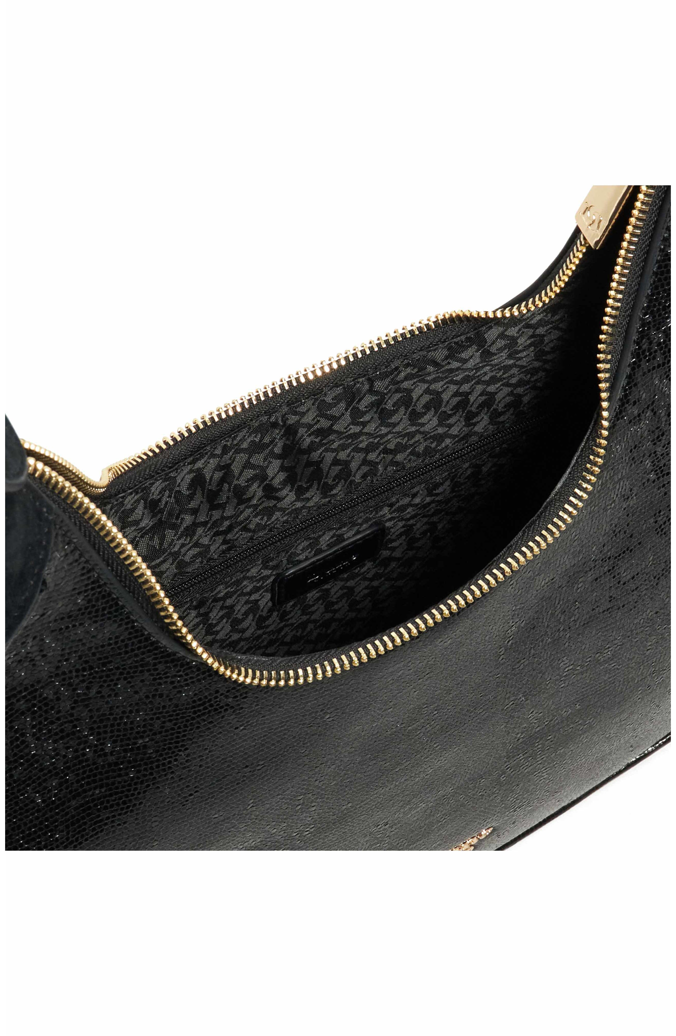 Dune London Dedicated Faux Leather Shoulder Bag, Alternate, color, Black