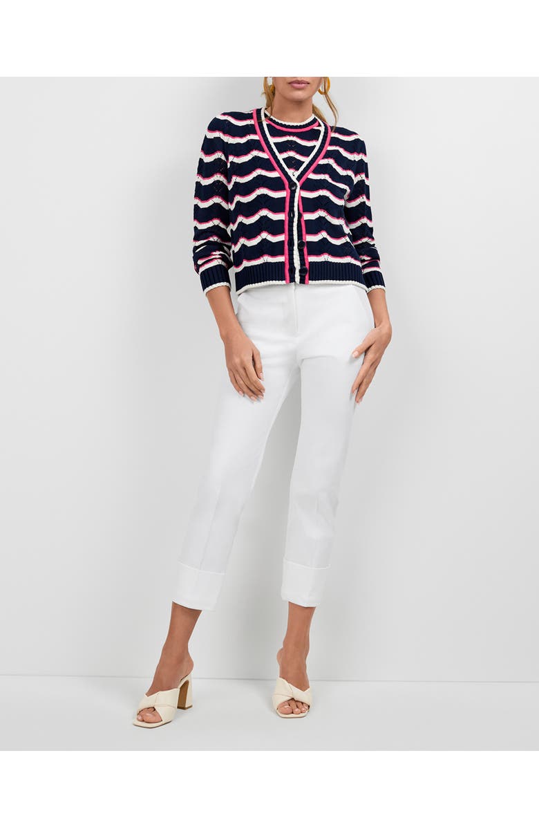 Trina Turk Alessia Cardigan, Alternate, color, Ink Multi