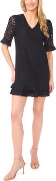 CeCe Lace V-Neck Minidress