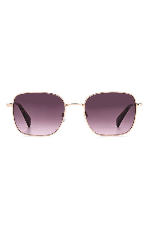 52mm Gradient Square Sunglasses