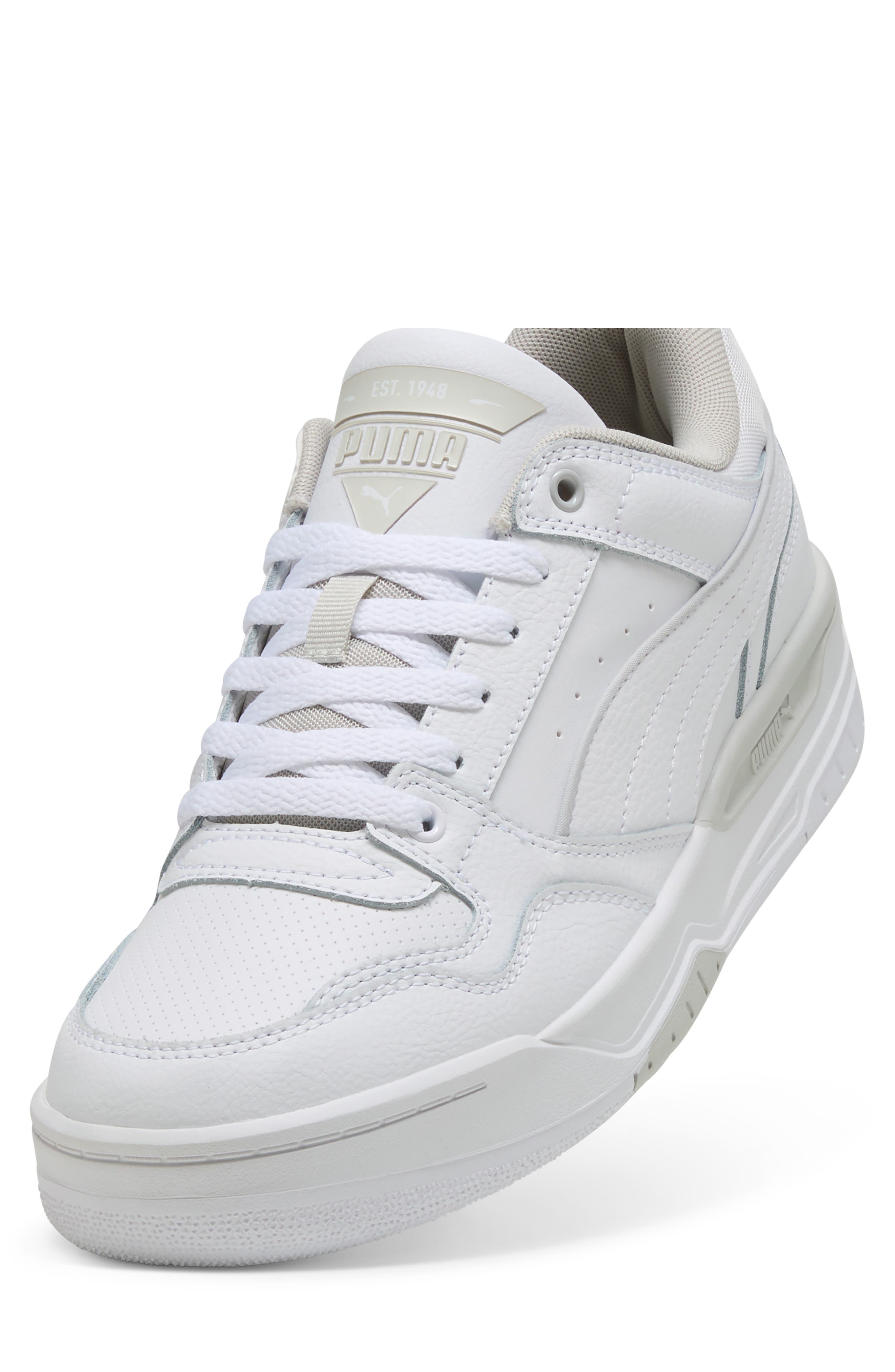 PUMA Rebound Retro Low Top Sneaker, Alternate, color, Puma White-Cool Light Gray