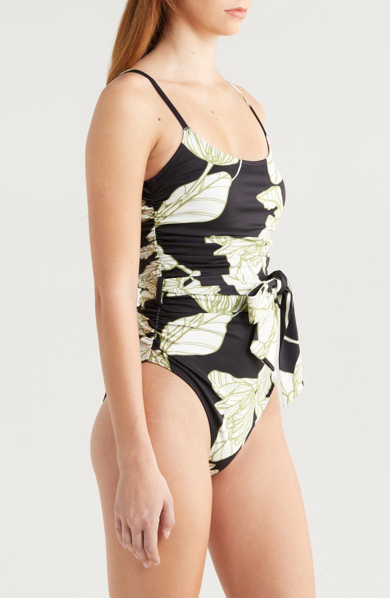 Hutch Zenna Tie Waist One-Piece Swimsuit, Alternate, color, 