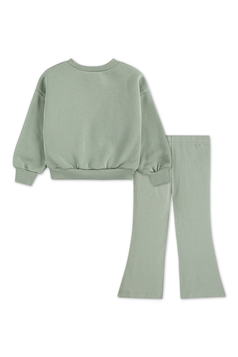 Kids' Cotton Blend Graphic Sweatshirt & Sweatpants Set, Alternate, color, JADE HORIZON