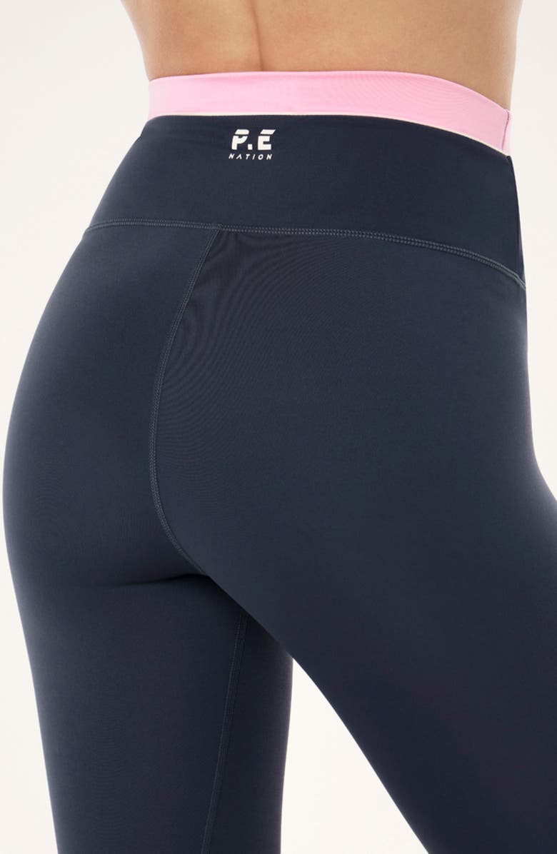 P.E Nation The Reflect Full Length Leggings, Alternate, color, Marine Blue