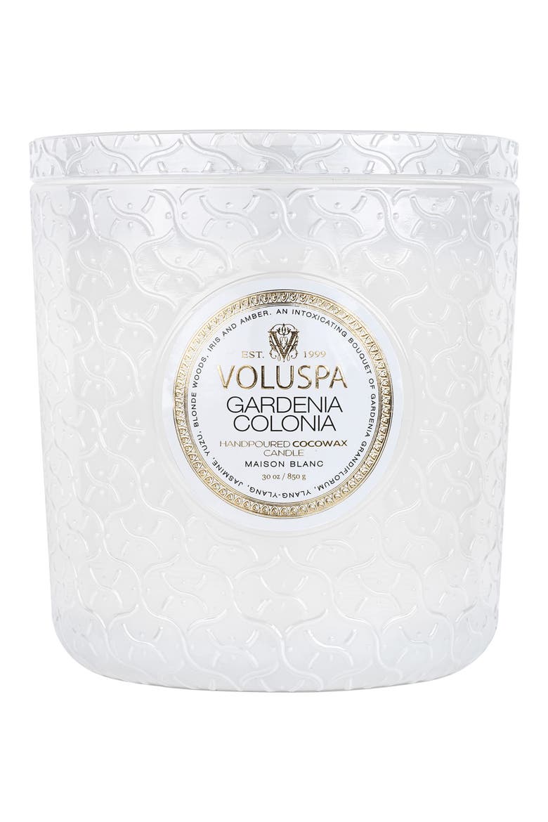 Gardenia Colonia Luxe Candle, Alternate, color, GARDENIA