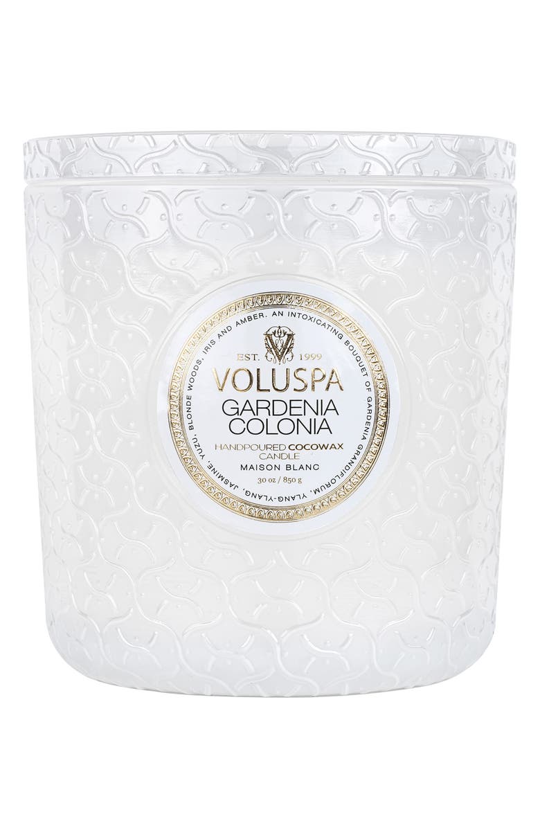 Voluspa Gardenia Colonia Luxe Candle, Alternate, color,