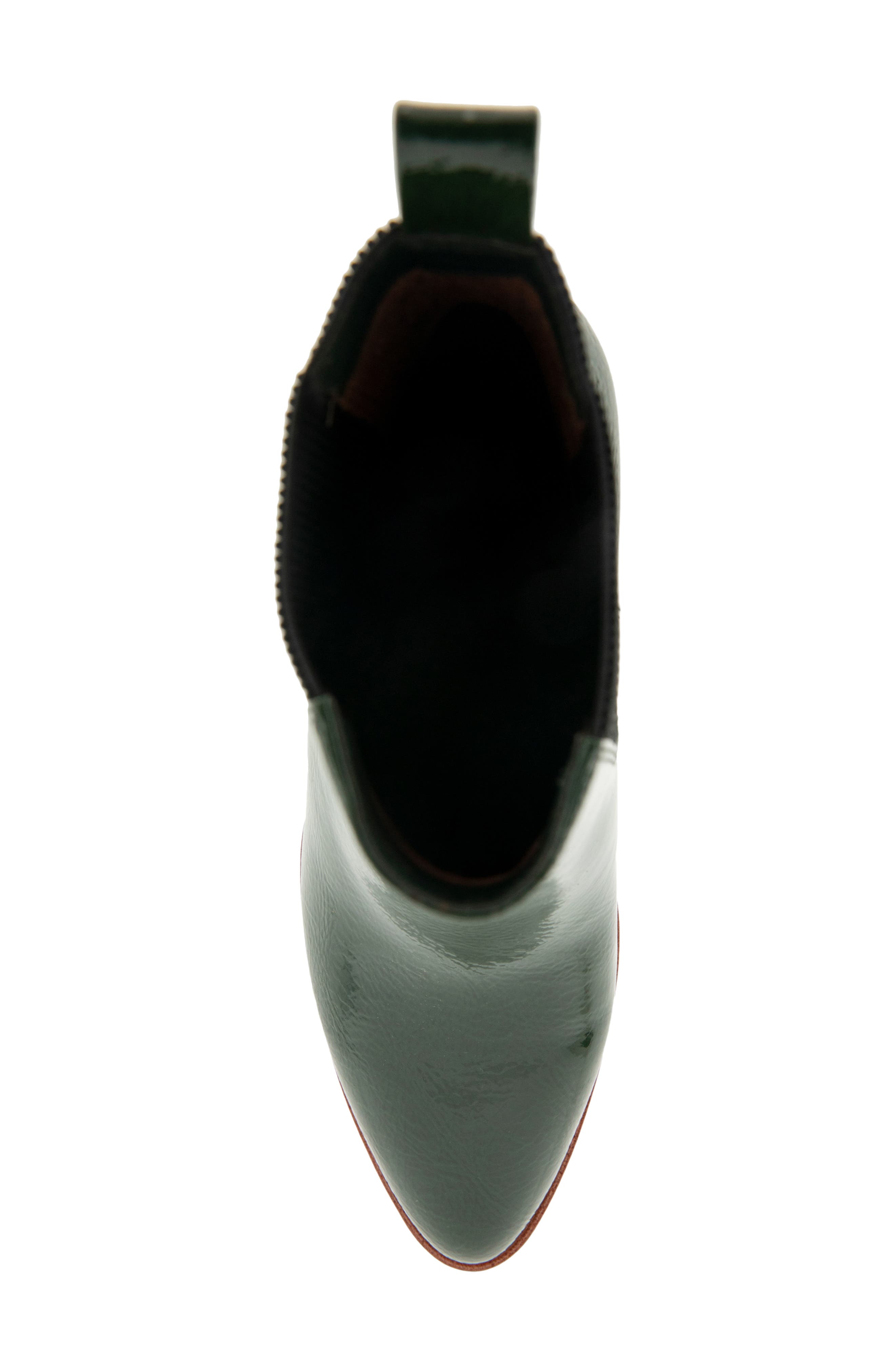 Aerosoles Mylo Wedge Bootie, Alternate, color, Fir Green Crinkle Patent