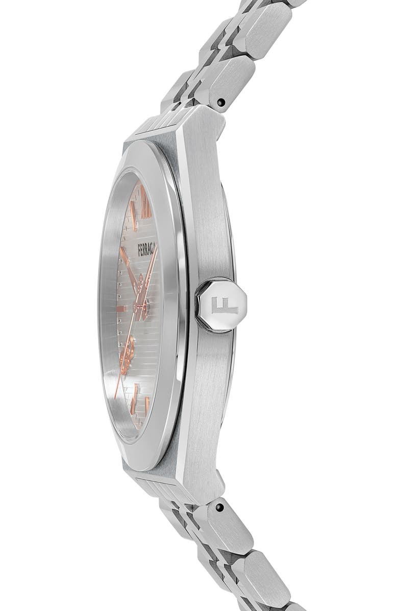 FERRAGAMO Vega New Bracelet Watch, 40mm, Alternate, color, Stainless Steel