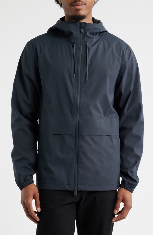 Rains Suva Waterproof Hooded Raincoat In Blue