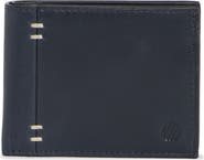 Johnston & Murphy Double Stitch Leather Bifold Wallet