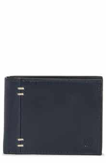 Double Stitch Leather Bifold Wallet
