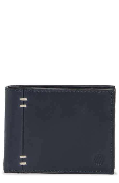 Double Stitch Leather Bifold Wallet