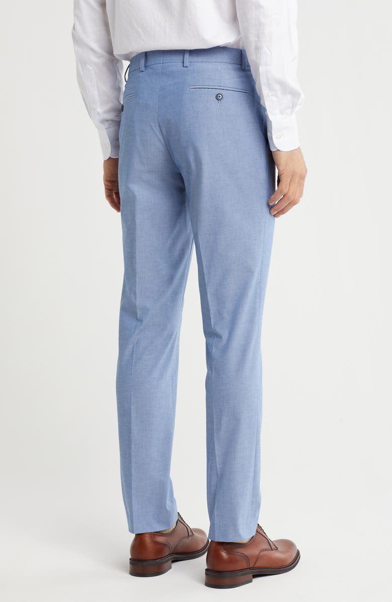 Tommy Hilfiger Solid Flat Front Suit Pants, Alternate, color, Blue