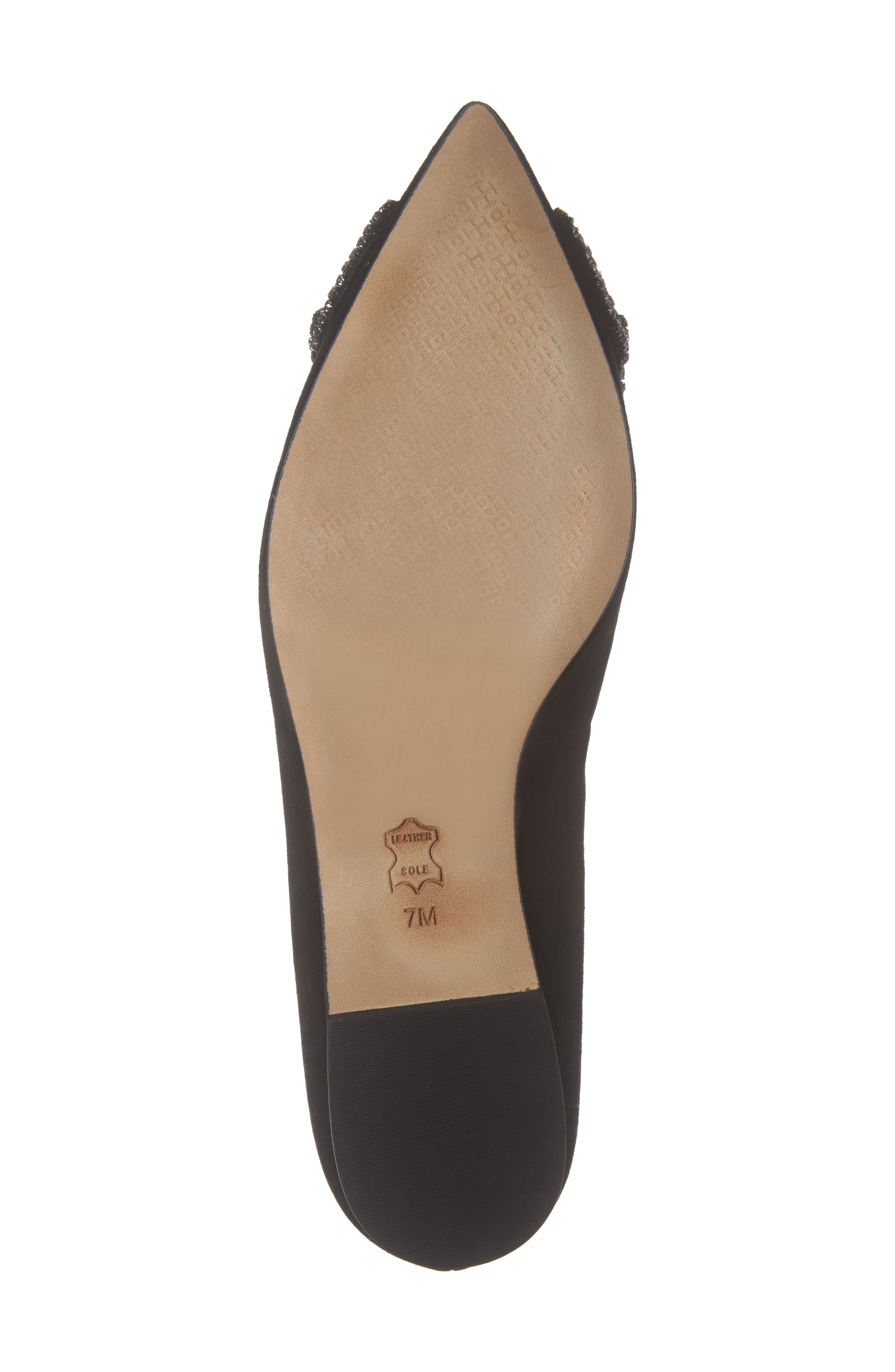 Esme Crystal Bow Flat, Alternate, color, PERFECT BLACK/ BLACK DIAMOND