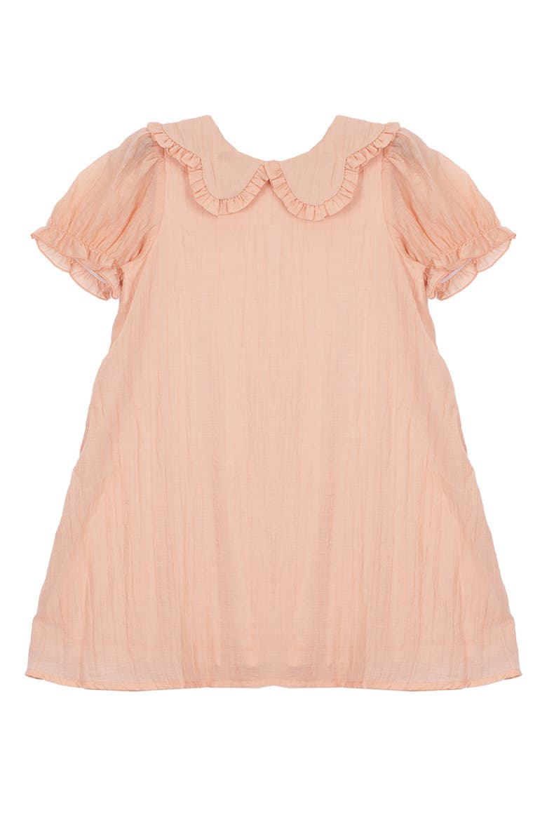 Isobella & Chloe Pitter Patter Cap Sleeve Dress, Alternate, color, Pink