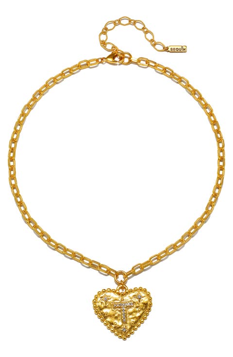 The Celeste Initial Pendant Necklace