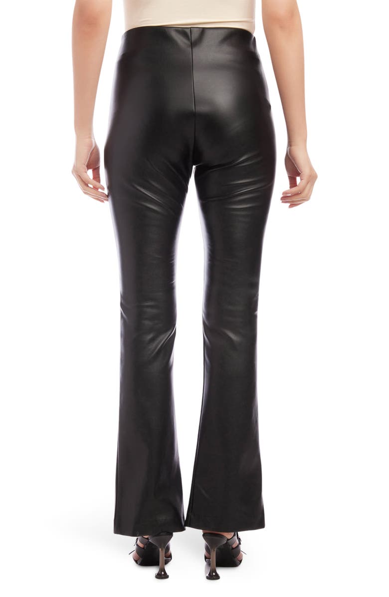 FIFTEEN TWENTY Slit Hem Faux Leather Pants, Alternate, color,