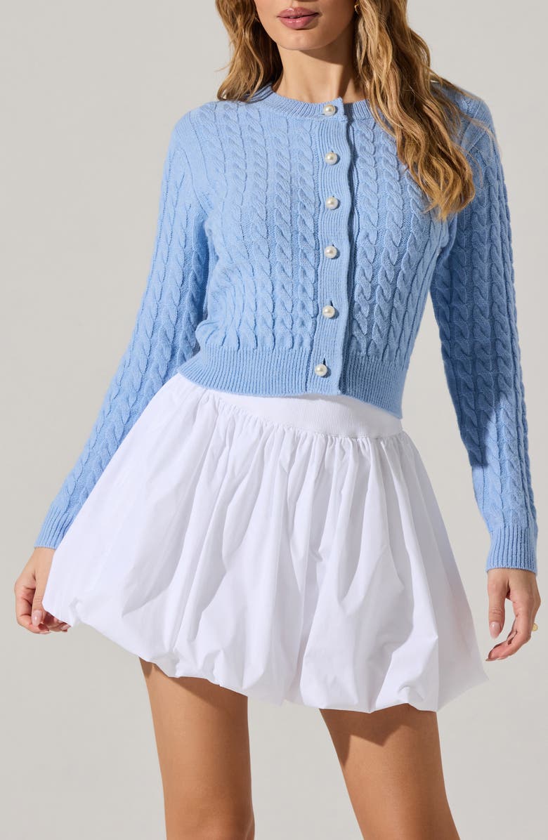 ASTR the Label Cable Stitch Cardigan, Main, color,