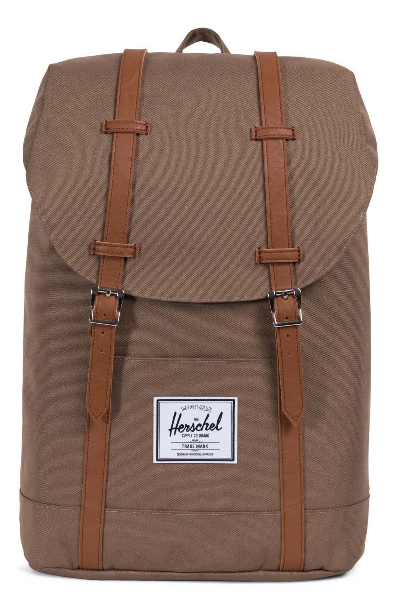 'Retreat' Backpack, Main, color, CUB TAN
