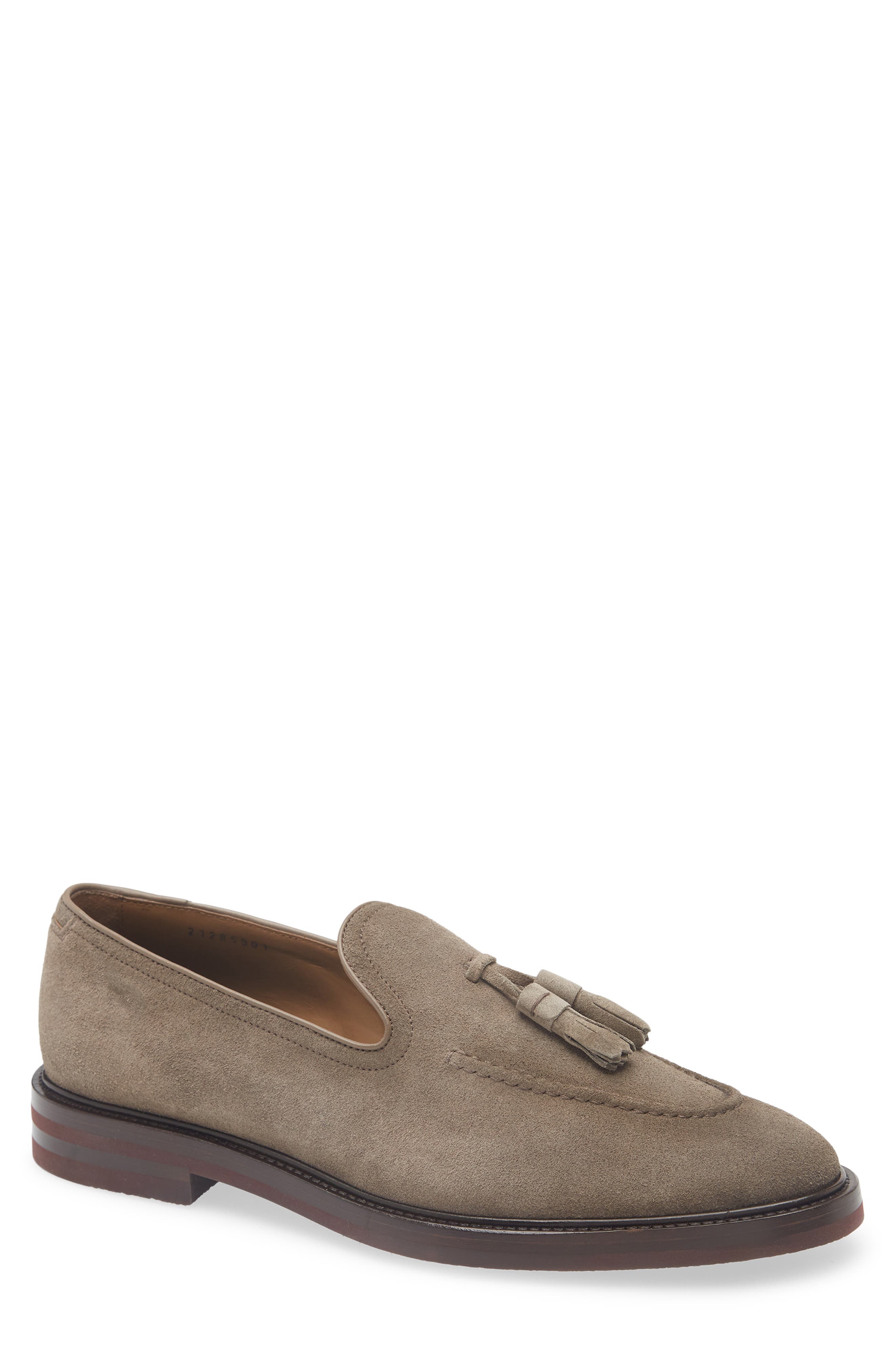 BOSS Cassian Tassel Loafer, Main, color, Beige/ Khaki