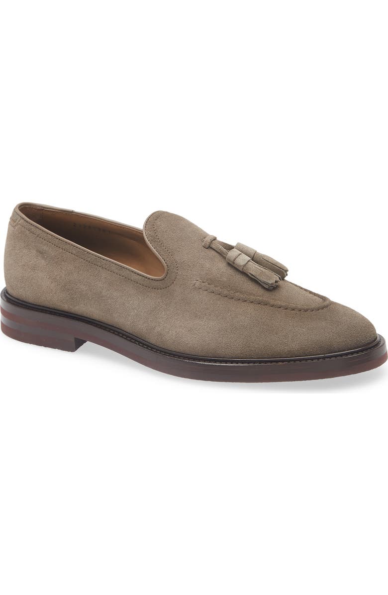 BOSS Cassian Tassel Loafer, Main, color, Beige/ Khaki