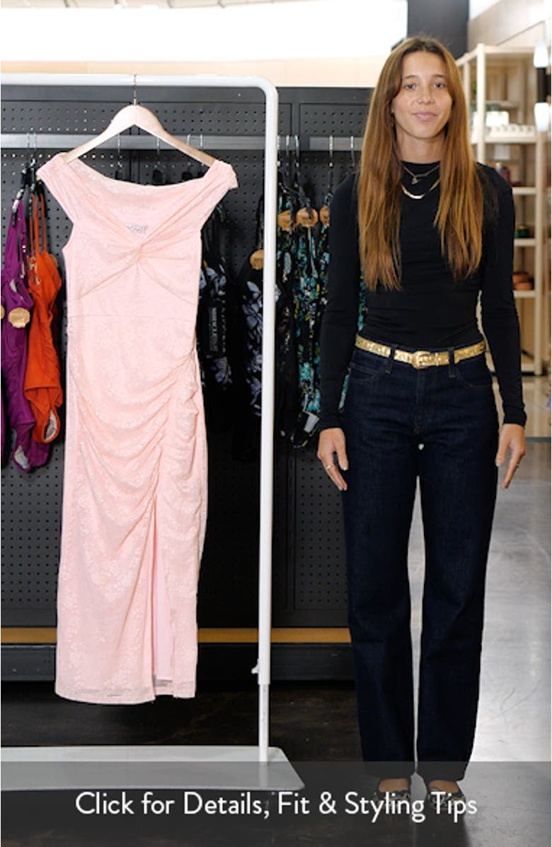 Vada Off the Shoulder Midi Dress, sales video thumbnail