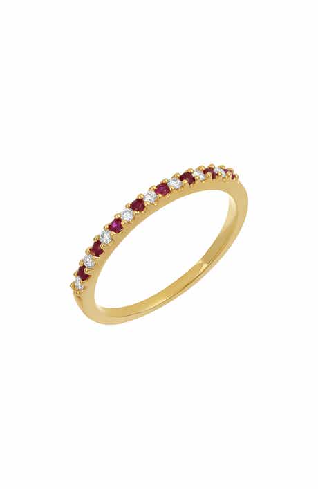 Bony Levy El Mar Ruby & Diamond Stacking Ring - 0.11ct.