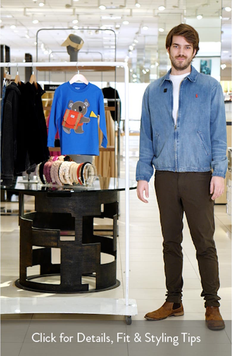 Kids' Koala Long Sleeve Cotton Graphic Pocket T-Shirt, sales video thumbnail