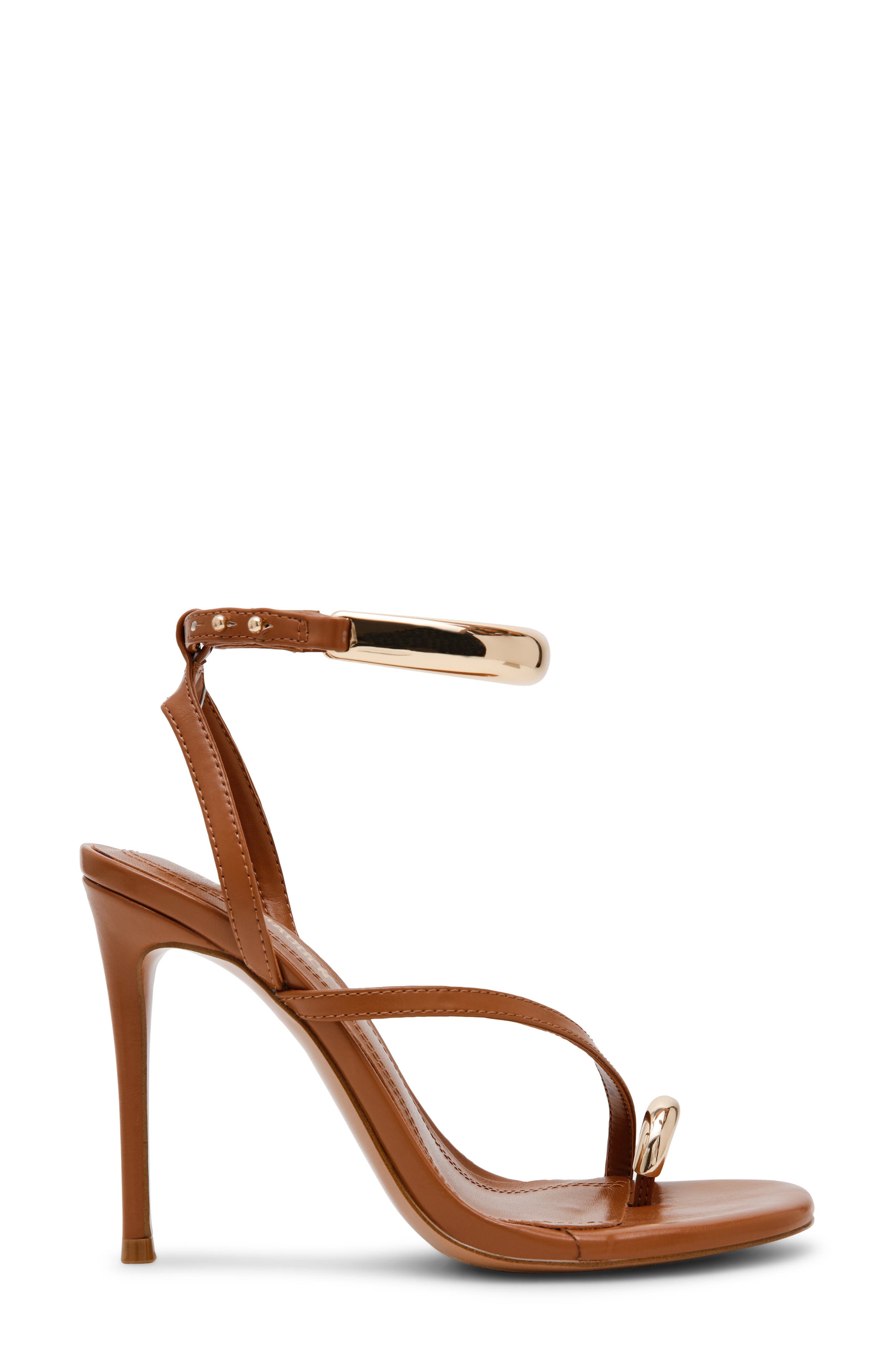 Tia Ankle Strap Sandal, Alternate, color, CARAMEL