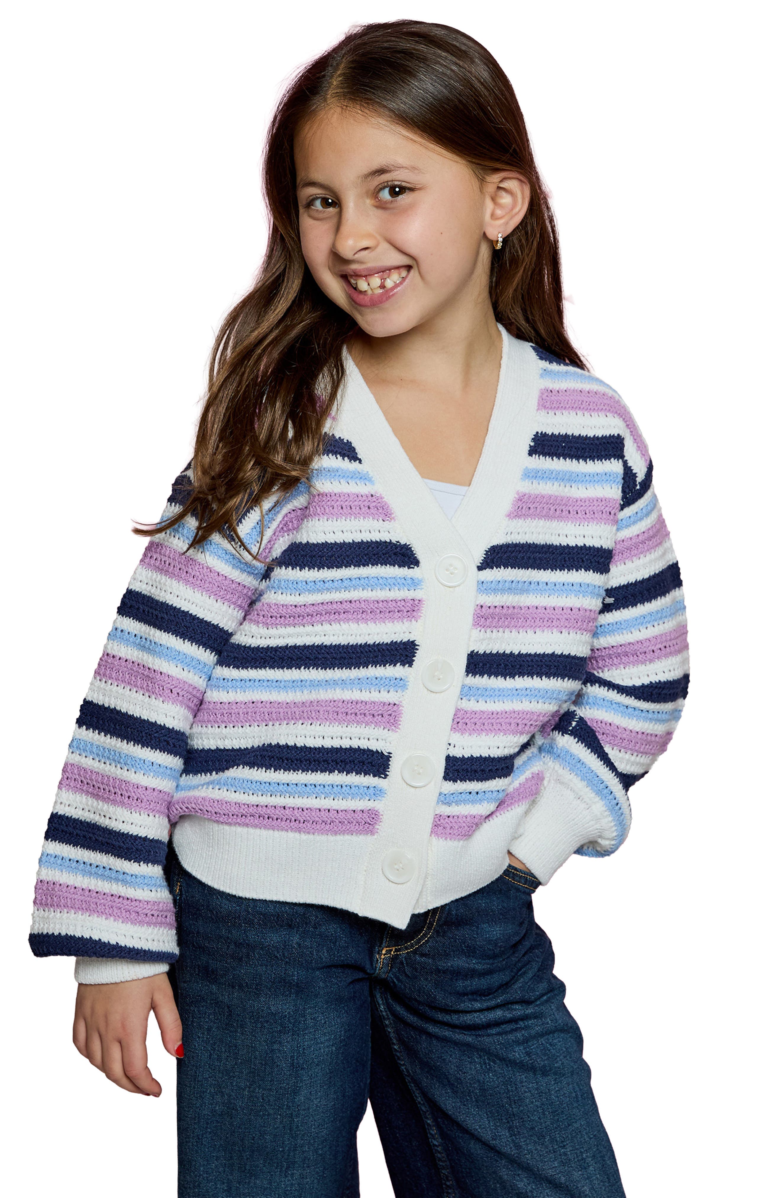 Kids' Striped Cardigan