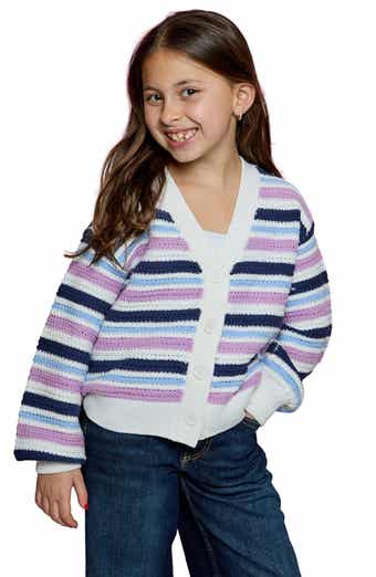 Kids' Striped Cardigan