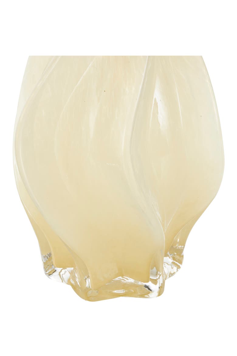 Set Of 2 Glass Vases, Alternate, color, YELLOW