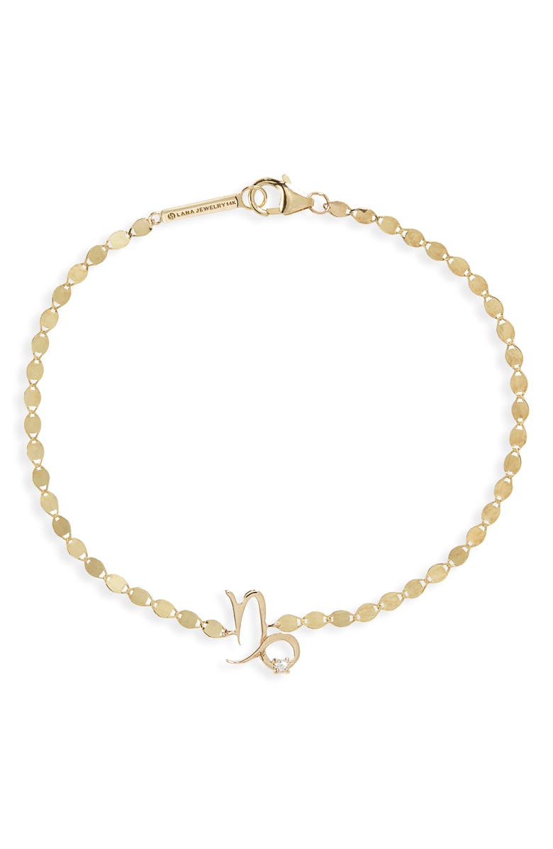 LANA Solo Diamond Zodiac Bracelet, Main, color, 